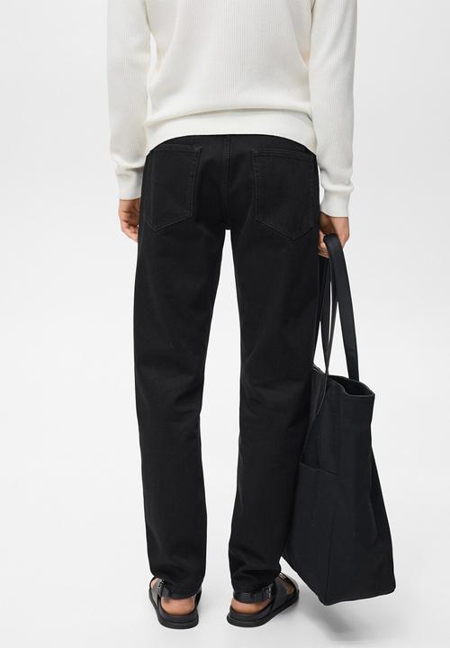 MANGO - Jeans Bob - Black Denim