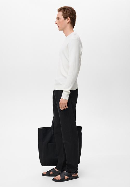 MANGO - Jeans Bob - Black Denim