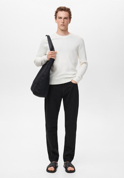 MANGO - Jeans Bob - Black Denim