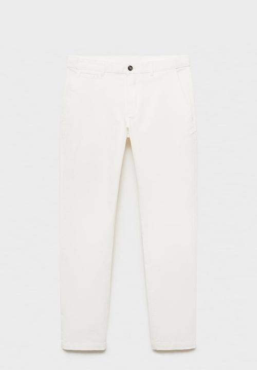 MANGO - Pantalon Prato - Offwhite