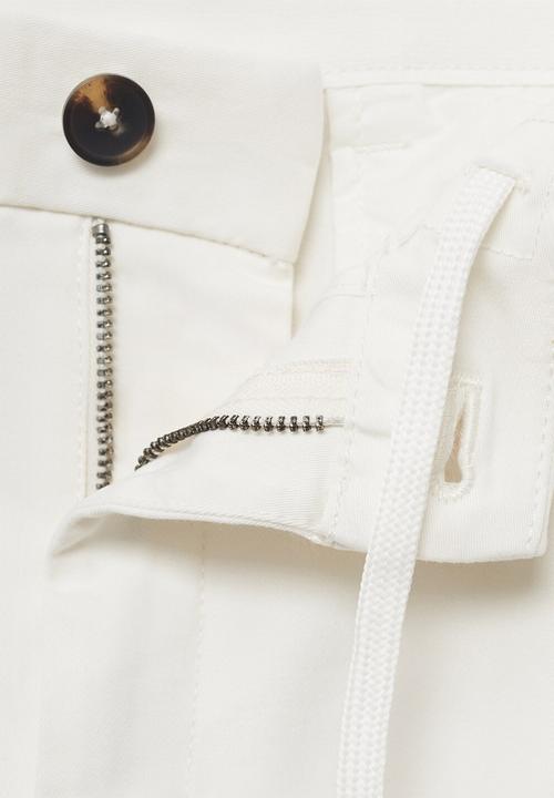 MANGO - Pantalon Prato - Offwhite