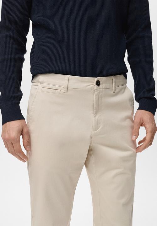 MANGO - Pantalon Prato - Ligth Beige