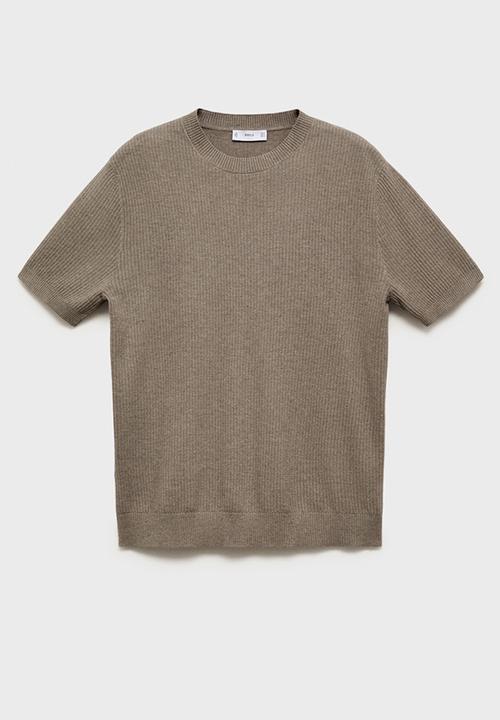 MANGO - Camiseta Tricot Flew - Dark Green