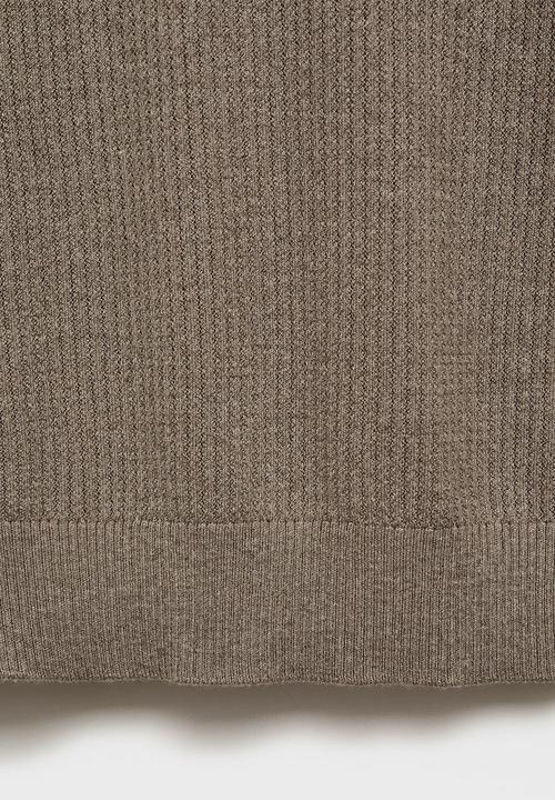 MANGO - Camiseta Tricot Flew - Dark Green