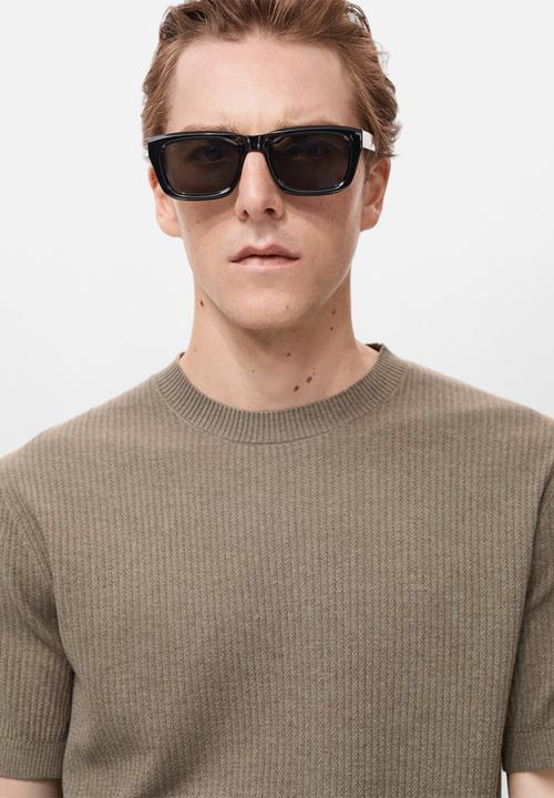 MANGO - Camiseta Tricot Flew - Dark Green