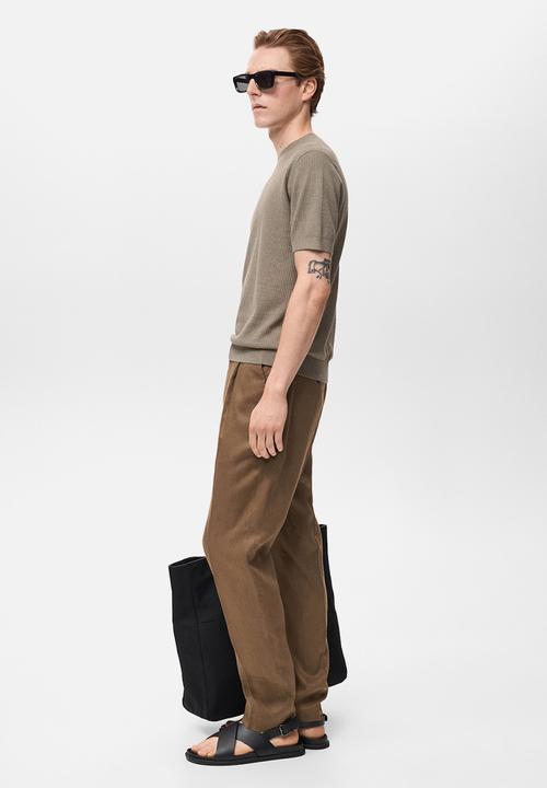 MANGO - Camiseta Tricot Flew - Dark Green