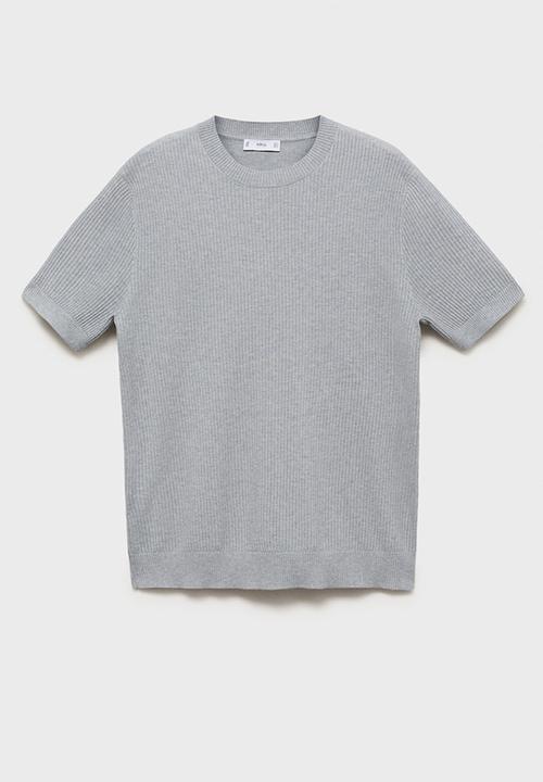 MANGO - Camiseta Tricot Flew - Sky-Blue
