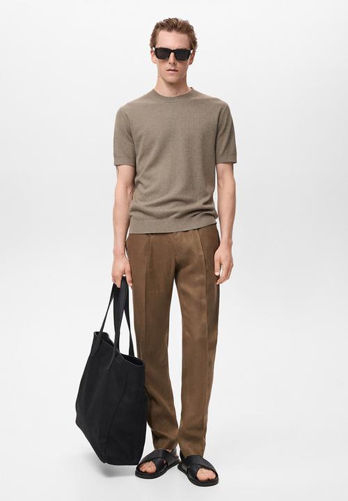 MANGO - Camiseta Tricot Flew - Dark Green