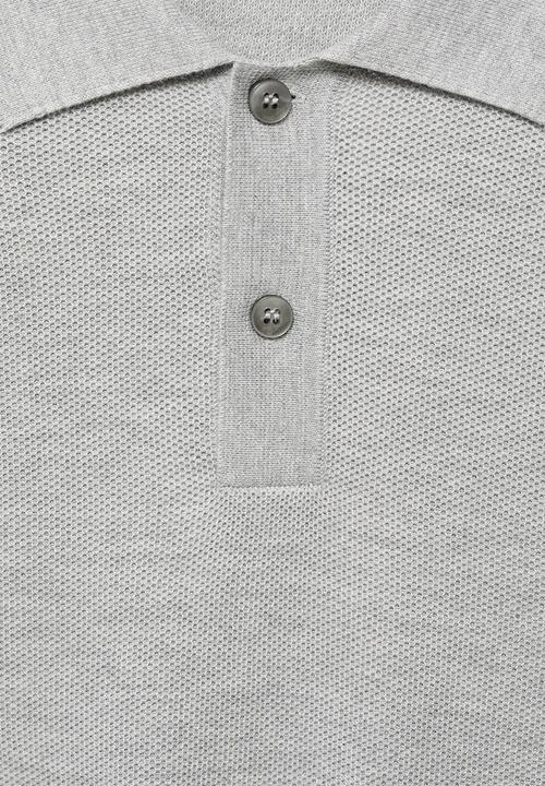 MANGO - Polo Tens - Medium Gray