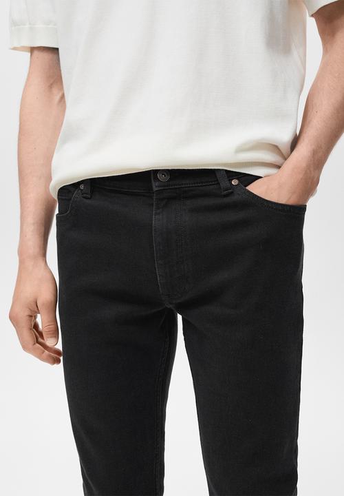 MANGO - Jeans Jude - Black Denim
