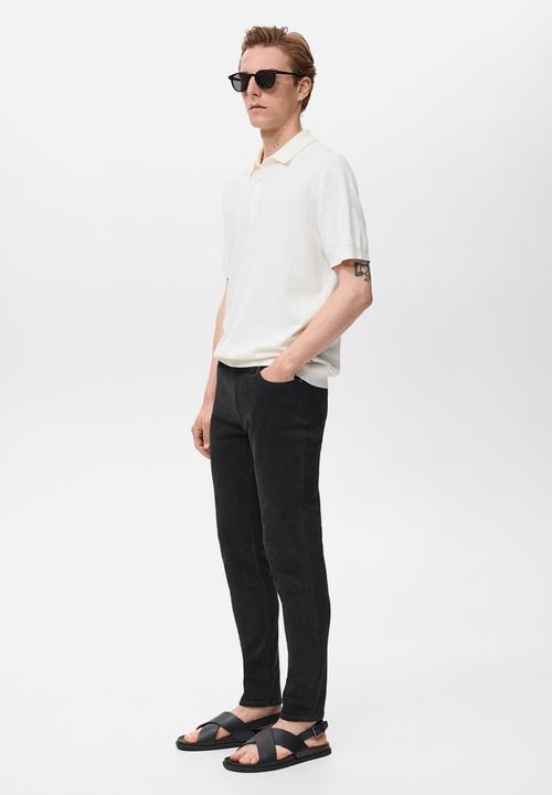 MANGO - Jeans Jude - Black Denim