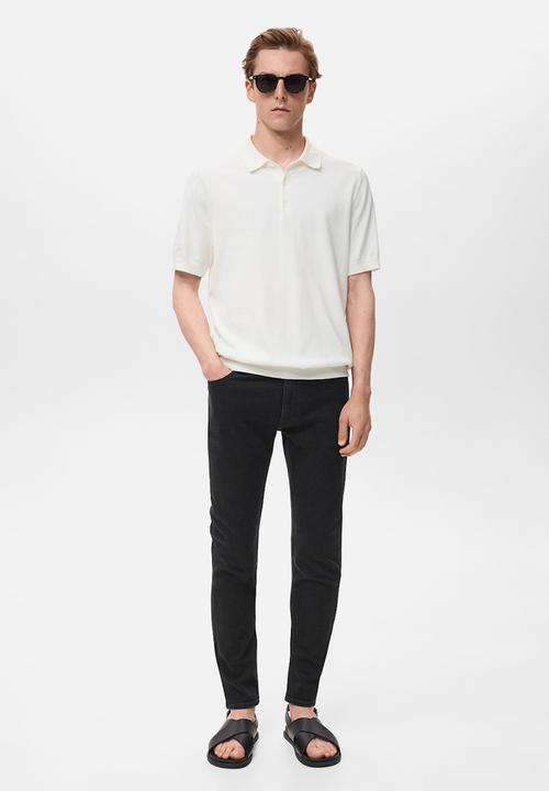 MANGO - Jeans Jude - Black Denim