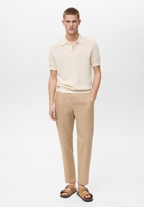 MANGO - Pantalon Romelino - Beige