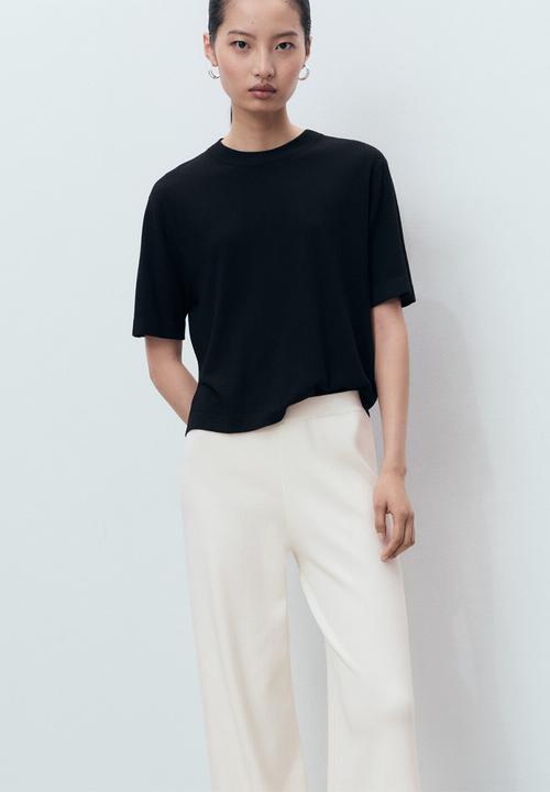 MANGO - Trousers Pipon - Light Beige