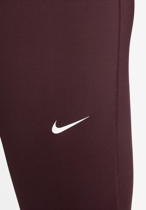 Nike - High-Waisted Full-Length Leggings - Burgandy