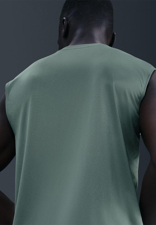 Nike - Dri-FIT Legend Sleeveless Fitness T-Shirt - Clay Green/Black