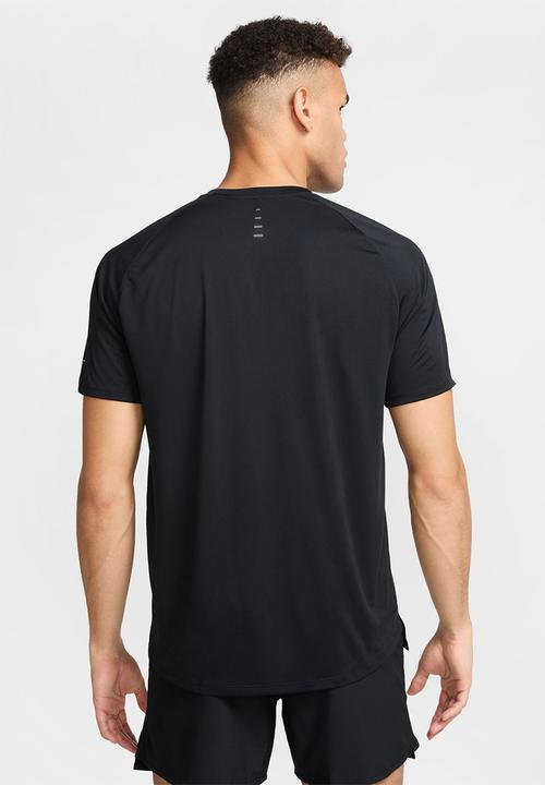 Nike - Stride  Dri-FIT ADV Short-Sleeve Running Top - Black/Silver