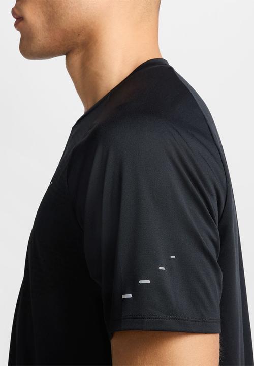 Nike - Stride  Dri-FIT ADV Short-Sleeve Running Top - Black/Silver