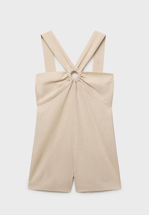 MANGO - Jumpsuit Super - Light/Pastel Brown