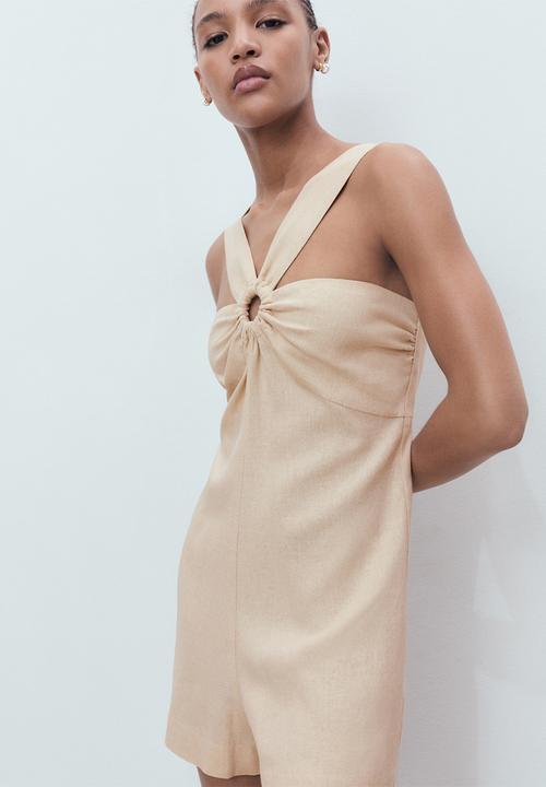 MANGO - Jumpsuit Super - Light/Pastel Brown
