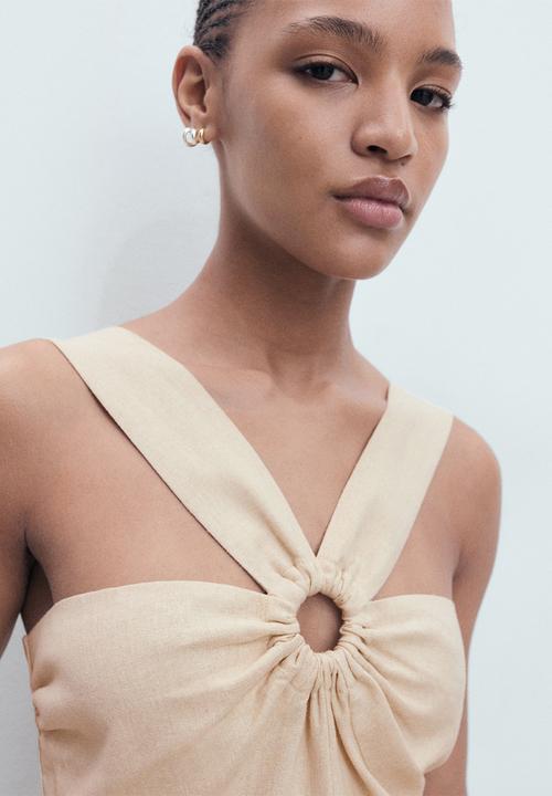 MANGO - Jumpsuit Super - Light/Pastel Brown