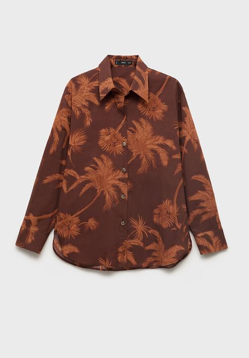 MANGO - Shirt Lana - Brown
