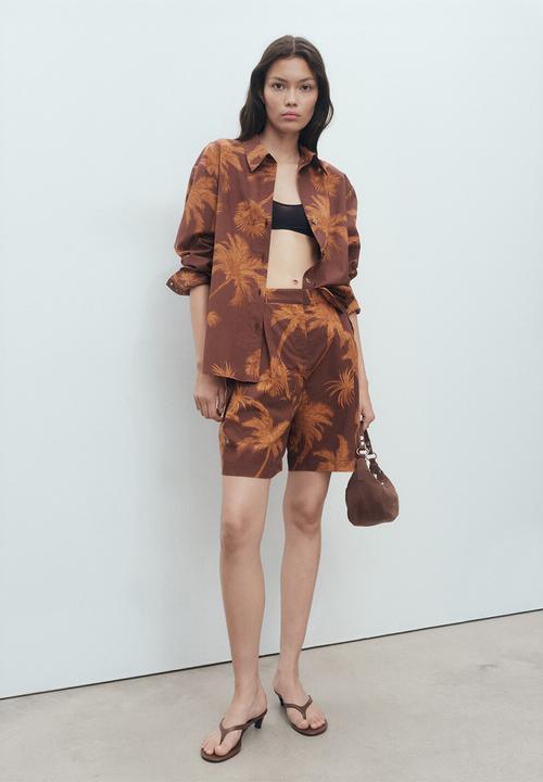 MANGO - Shirt Lana - Brown