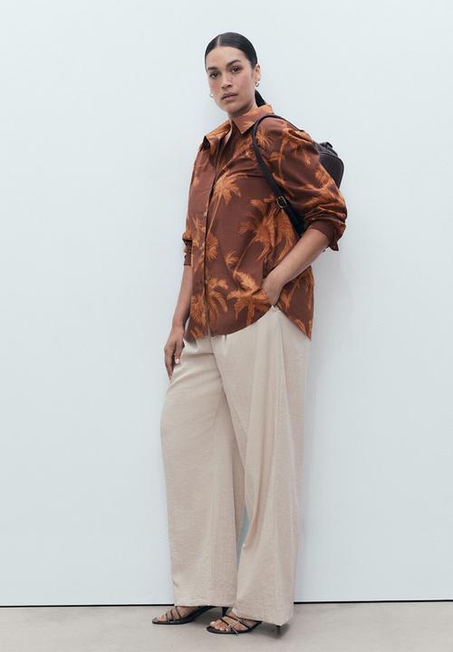 MANGO - Shirt Lana - Brown