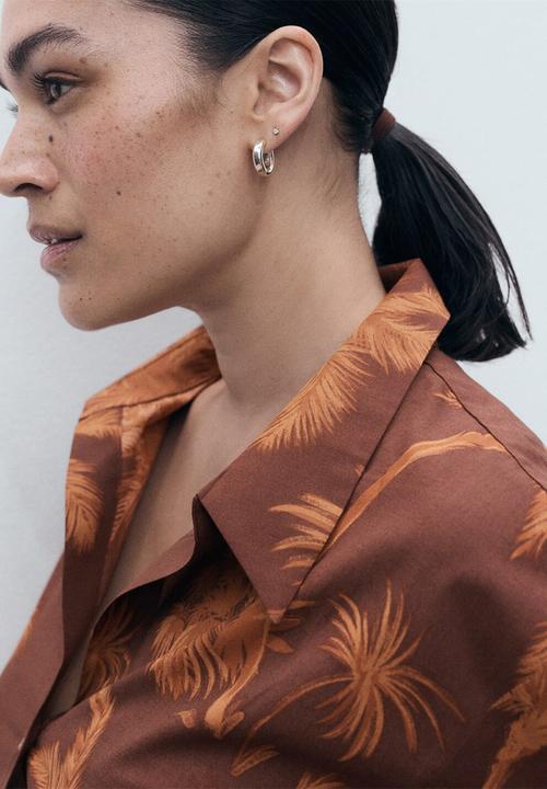 MANGO - Shirt Lana - Brown