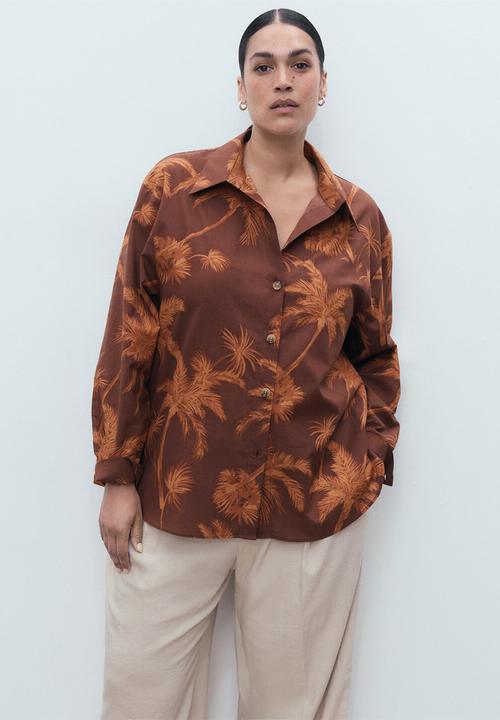 MANGO - Shirt Lana - Brown