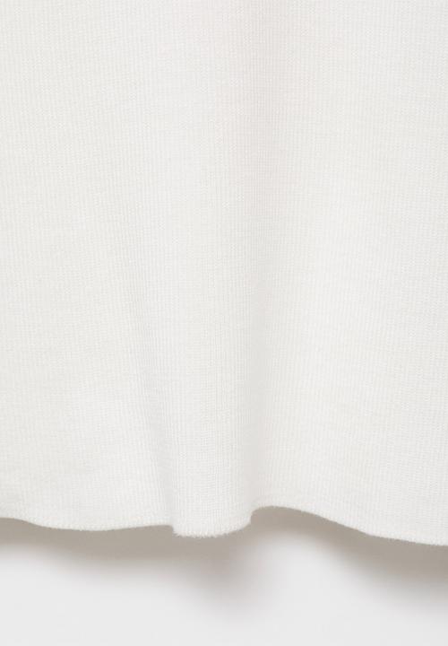 MANGO - Sweater Camel - White