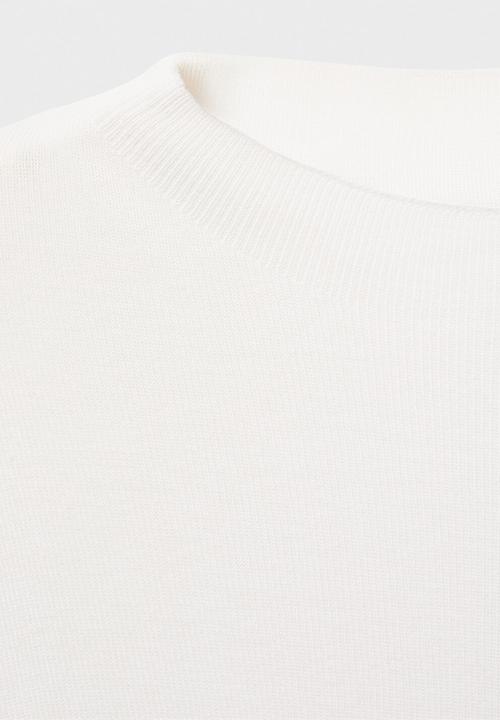 MANGO - Sweater Camel - White