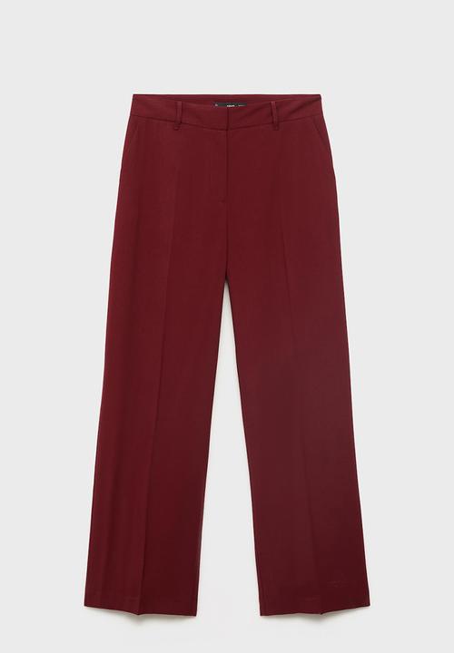MANGO - Trousers Carlos - Dark Red