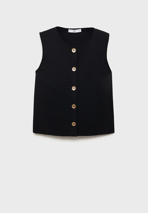 MANGO - Vest Yolando - Black