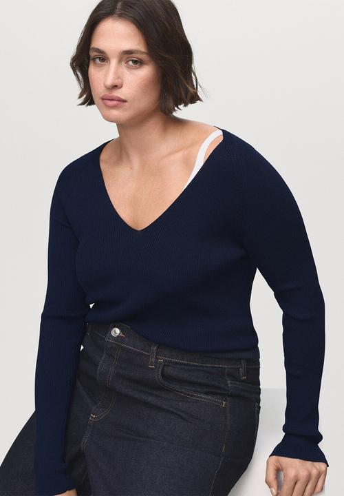 MANGO - Sweater Seseta - Navy