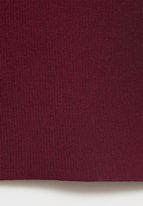 MANGO - Trousers Yolando - Dark Red