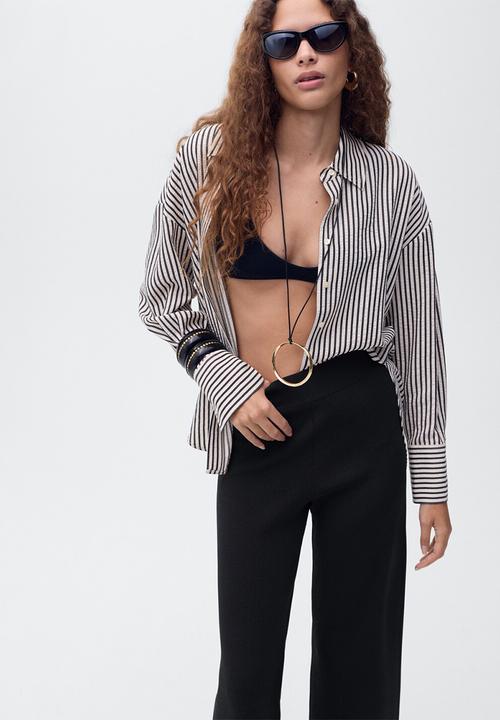 MANGO - Trousers Yolando - Black