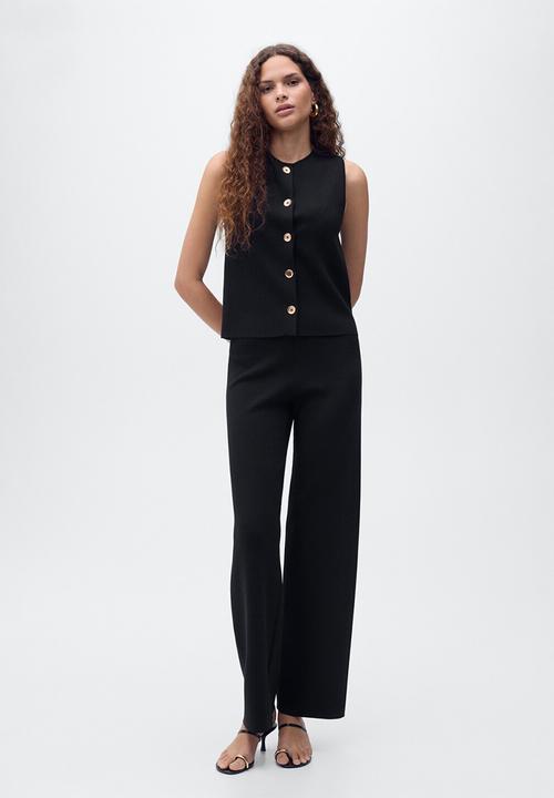 MANGO - Trousers Yolando - Black