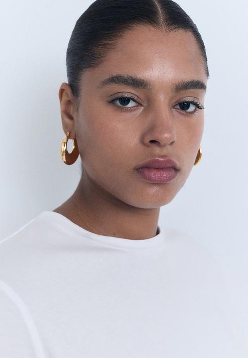 MANGO - T-Shirt Chals - White