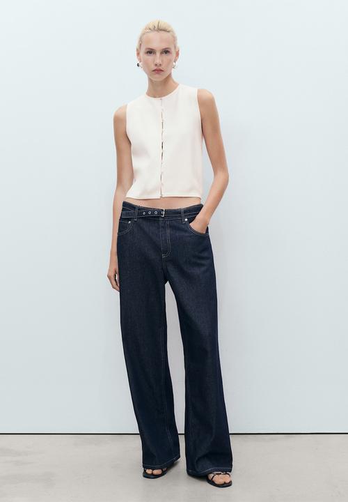 MANGO - Vest Drop - White