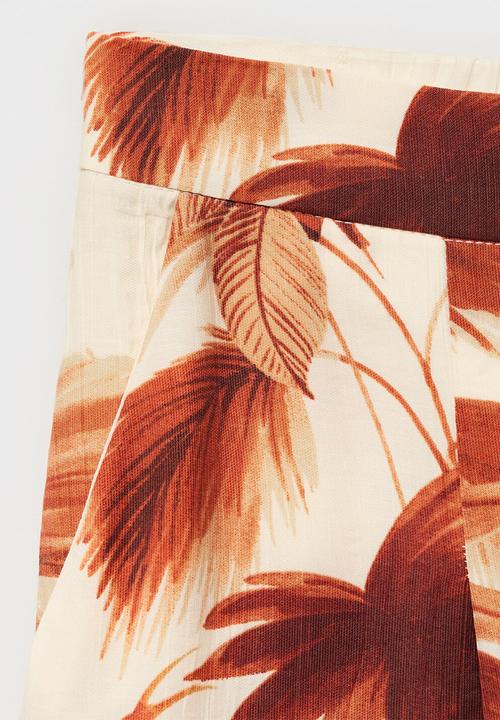 MANGO - Trousers Palm - Natural
