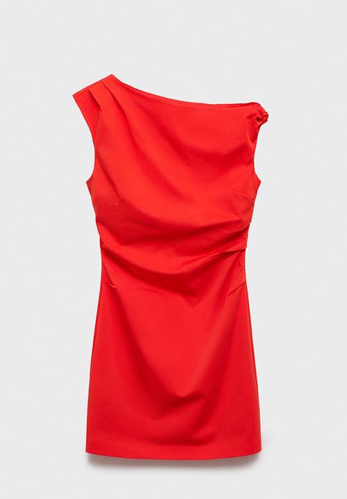 MANGO - Dress Bernie2 - Bright Red