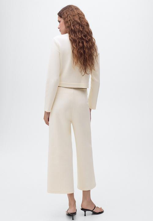 MANGO - Trousers Grey - Light Beige