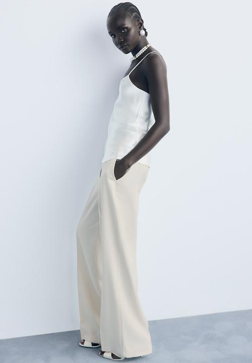 MANGO - Trousers Carlos - Light Beige