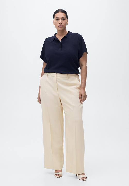 MANGO - Trousers Carlos - Light Beige