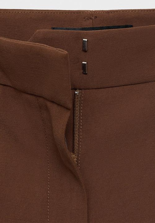 MANGO - Trousers Carlos - Brown