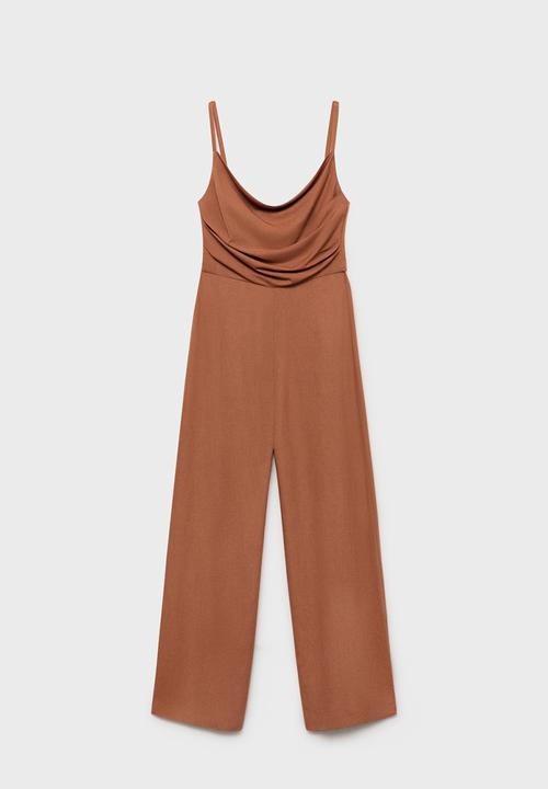 MANGO - Jumpsuit Ricky - Brown