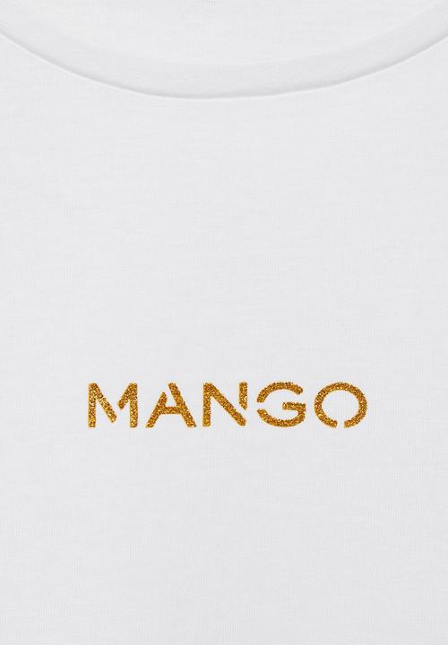 MANGO - T-Shirt Mangolog - White