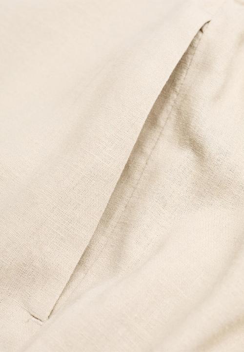 MANGO - Trousers Linovisf - Light Beige