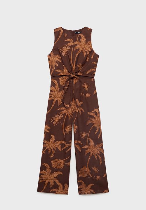 MANGO - Jumpsuit Lana - Brown
